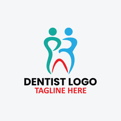 dental care logo design vector