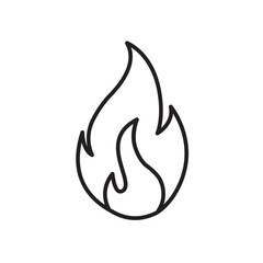 flame icon design vector template