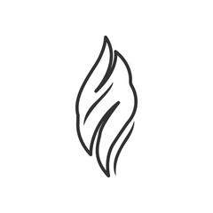 flame icon design vector template