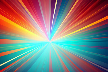 Bunte und helle Lichtstrahlen