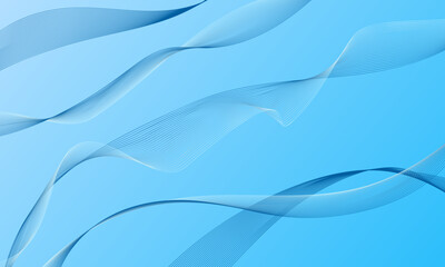 blue business lines wave curves abstract background