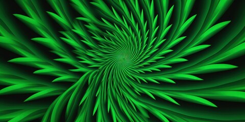 Emerald groovy psychedelic optical illusion