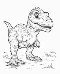 Foto op Canvas dinosaur cartoon © Gblack