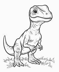 Obraz na płótnie Canvas dinosaur cartoon