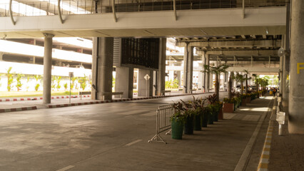 Car park, arrival pick up area, Phuket International Airport