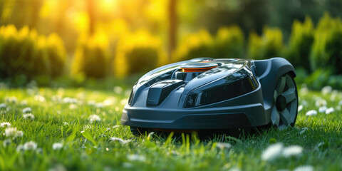 AI robotic lawn mower