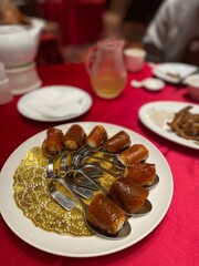 food on the table