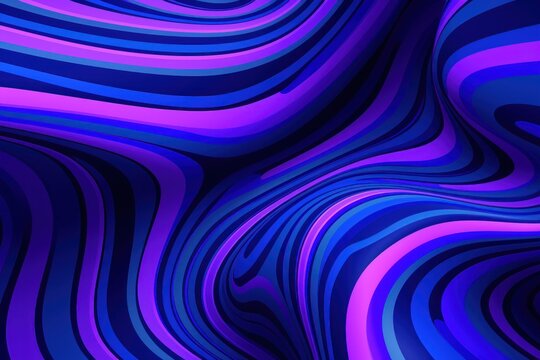 Indigo groovy psychedelic optical illusion background © Lenhard