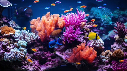 Fototapeta na wymiar Coral Reef and Tropical Fish in the Red Sea, Egypt.