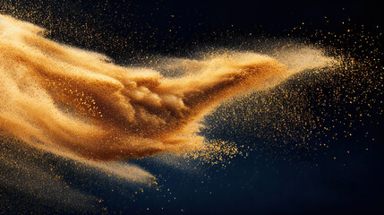 black and golden sand abstract background