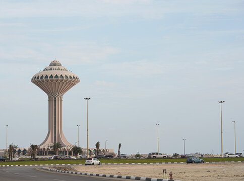Al Khobar Corniche Morning view. City Khobar, Water Tower Saudi Arabia   