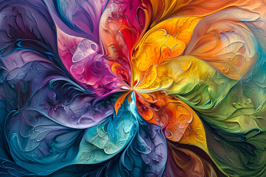 kaleidoscope of vibrant colors © mila103