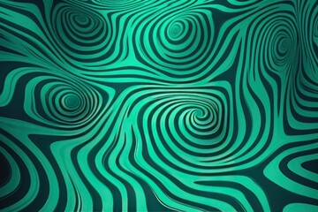 Fototapeta na wymiar Jade groovy psychedelic optical illusion background
