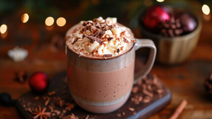  Gourmet Hot Cocoa with Whipped Cream