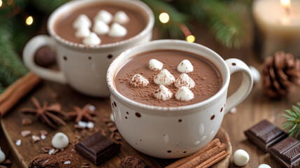 Cozy Hot Chocolate with Marshmallows
