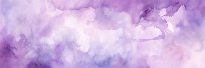 Lavender watercolor abstract painted background on vintage paper background