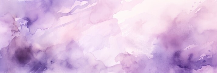 Lavender watercolor abstract painted background on vintage paper background
