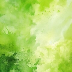 Lime watercolor abstract painted background on vintage paper background
