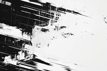 White Glitch Impact: Video effects featuring impactful white glitch elements paired with minimal black accents, creating a visually striking composition