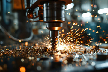Precision Metalwork: The Fiery Dance of Automated Laser Cutter.
