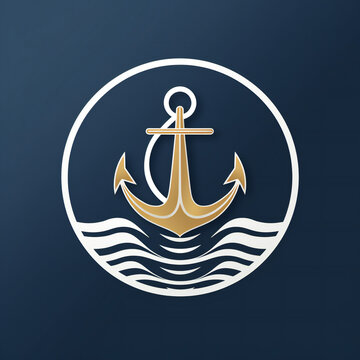 Ship Anchor logo illustration