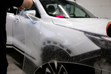 The process of installing PPF on a car. PPF is a protective film for paint that protects the paint...