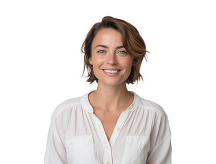 portrait of a woman with smile