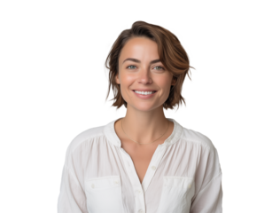 portrait of a woman with smile