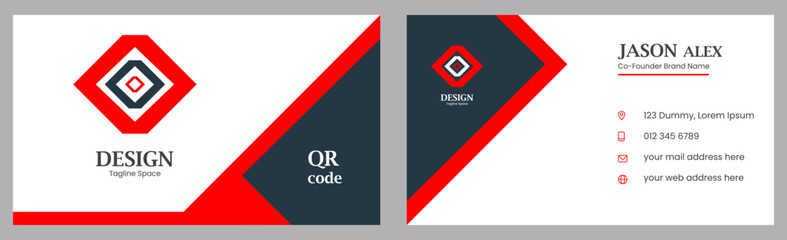 Vector creative professional business card template design