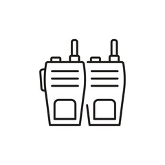 Obraz premium walkie talkie icon, design radio transceiver. vector illustration