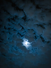 Fototapeta na wymiar Full Moon sky