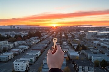 Keys to your new beginning - embracing the journey of moving into a modern, spacious apartment - obrazy, fototapety, plakaty