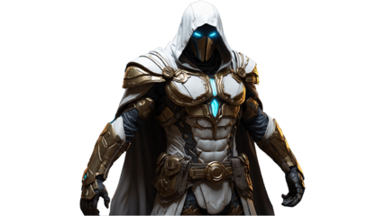 3d rendered illustration of a White warrior