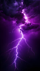 Lightning Purple Abstract