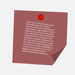 push pin on paper with pin