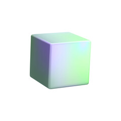 3d cube on white