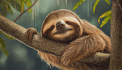 Cute animals chilling – sloth