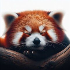 Red panda - Ailurus Fulgens, useful for environment concepts. high quality portrait, Panda rojo,...