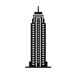 silhouette of a skyscraper