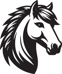 Horse Head Illustration