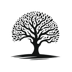 Abstract Tree of Life Silhouette