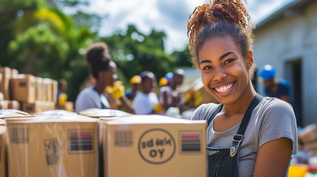 A community service project engaging volunteers in initiatives that support and uplift underserved Black communities, including food drives, neighborhood clean-ups, and educational