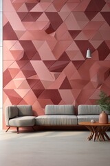 triangular tile background with 3D