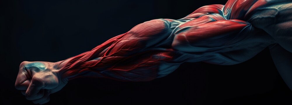 Man Performing Handstand on Black Background