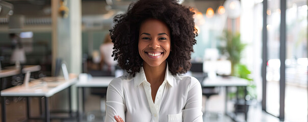 Woman Sitting at Wooden Table With Arms Crossed