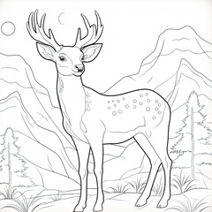 Coloring book for children depicting adoe