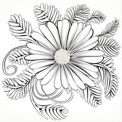 Coloring book for children depicting afeather star
