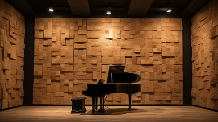 cork wall tiles background soundproofing material