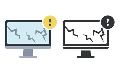 故障したパソコン