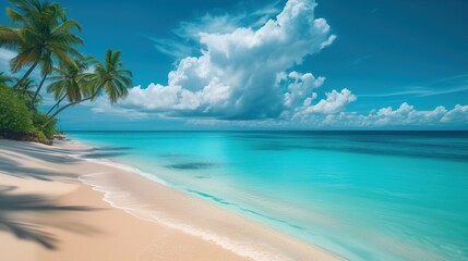 Fototapeta na wymiar Landscape from a tropical beach